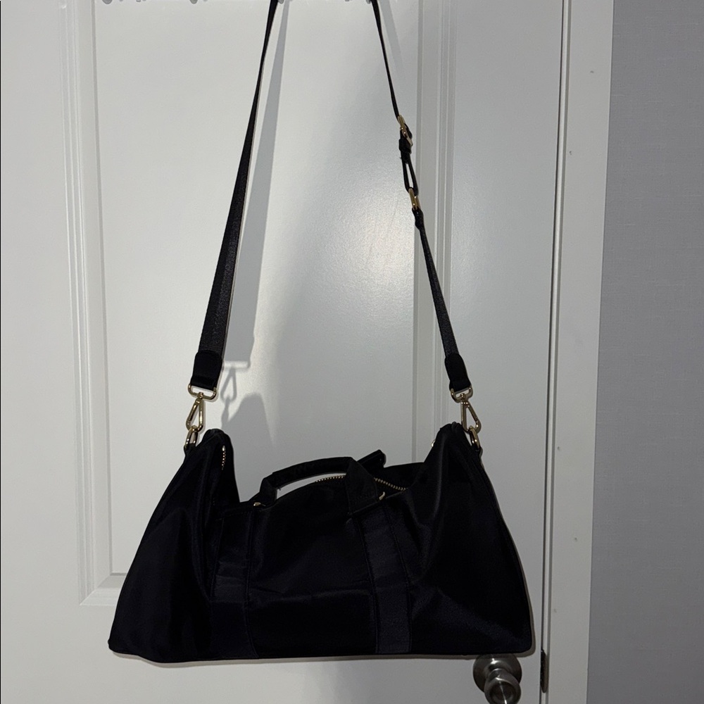 Stoney Clover Lane Classic Mini Black Nylon Duffle Bag with Gold Hardware - Picture 3 of 7